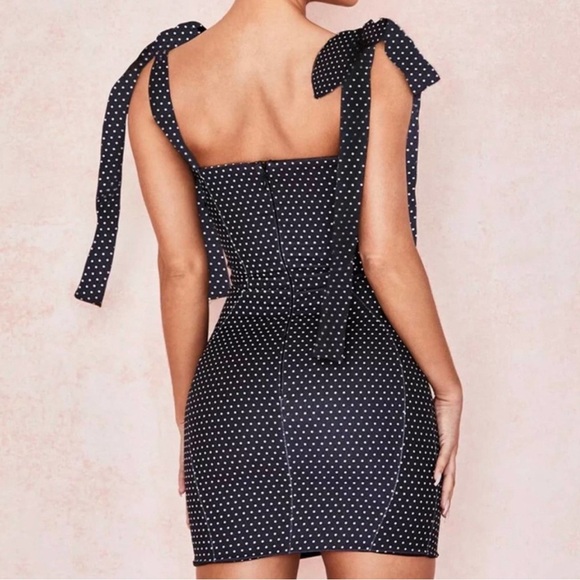 House of CB Paloma black & white polka dot dress - Picture 9 of 9
